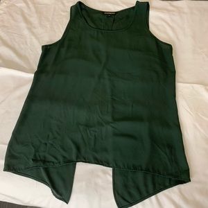 Express Emerald Green Split Back Tank